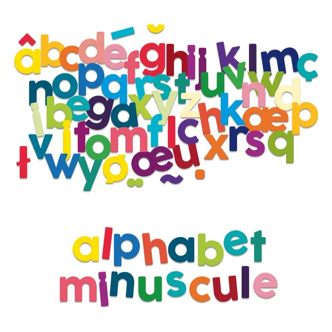Imanes alfabéticos pequeños