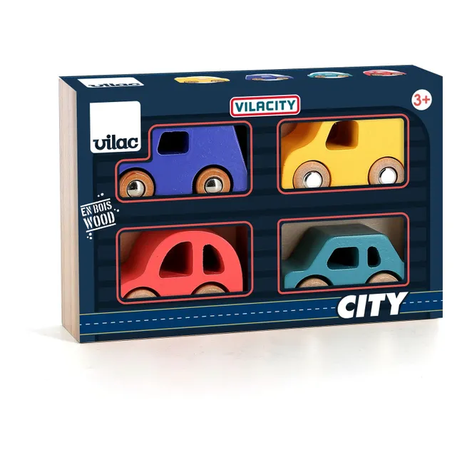 Vilacity-Autos - 4er-Set