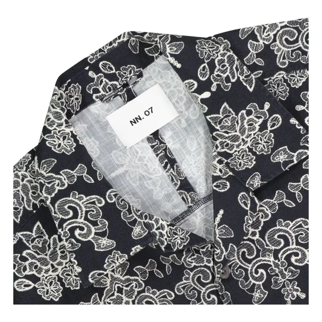 Ole 5210 Printed Shirt | Black