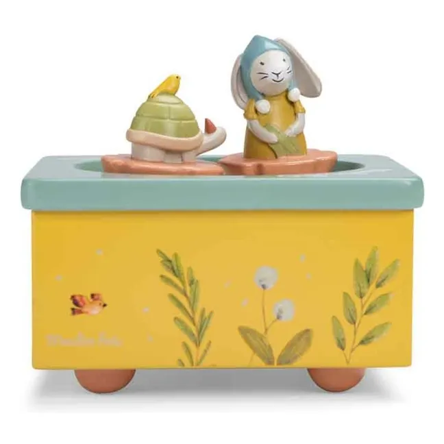 Caja de música Trois Petits Lapins | Azul Claro