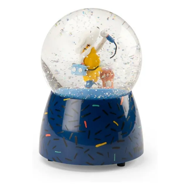 Pilou musical snow globe | Blue