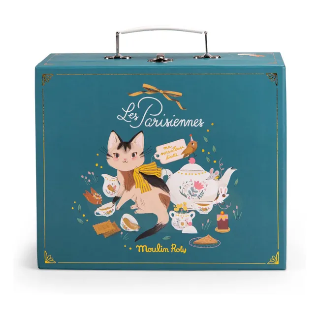 Les Parisiennes tea set suitcase