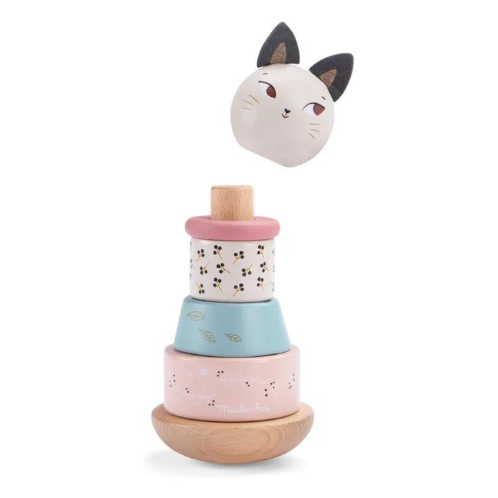 Chat empilable Après la Pluie | Ecru- Image produit n°1