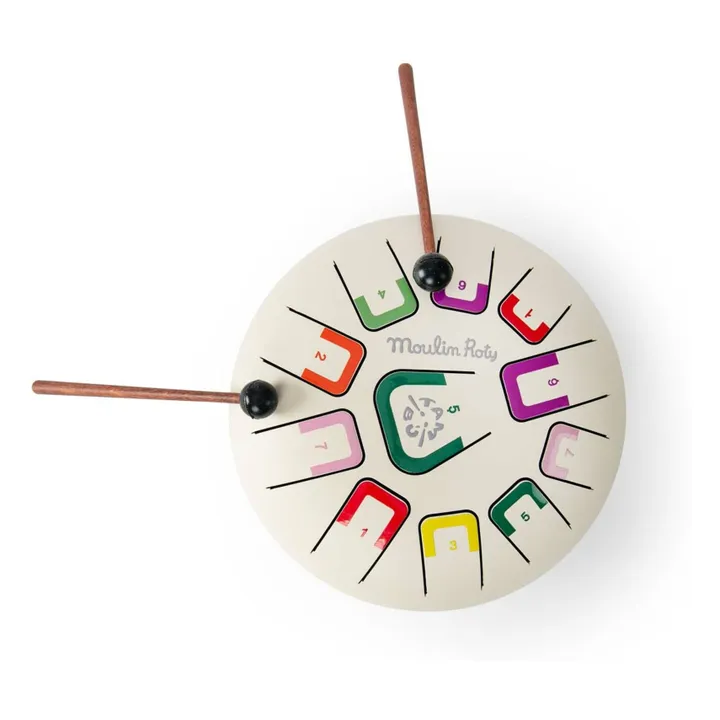 Tambour à languettes  Après la pluie | Ecru- Image produit n°2