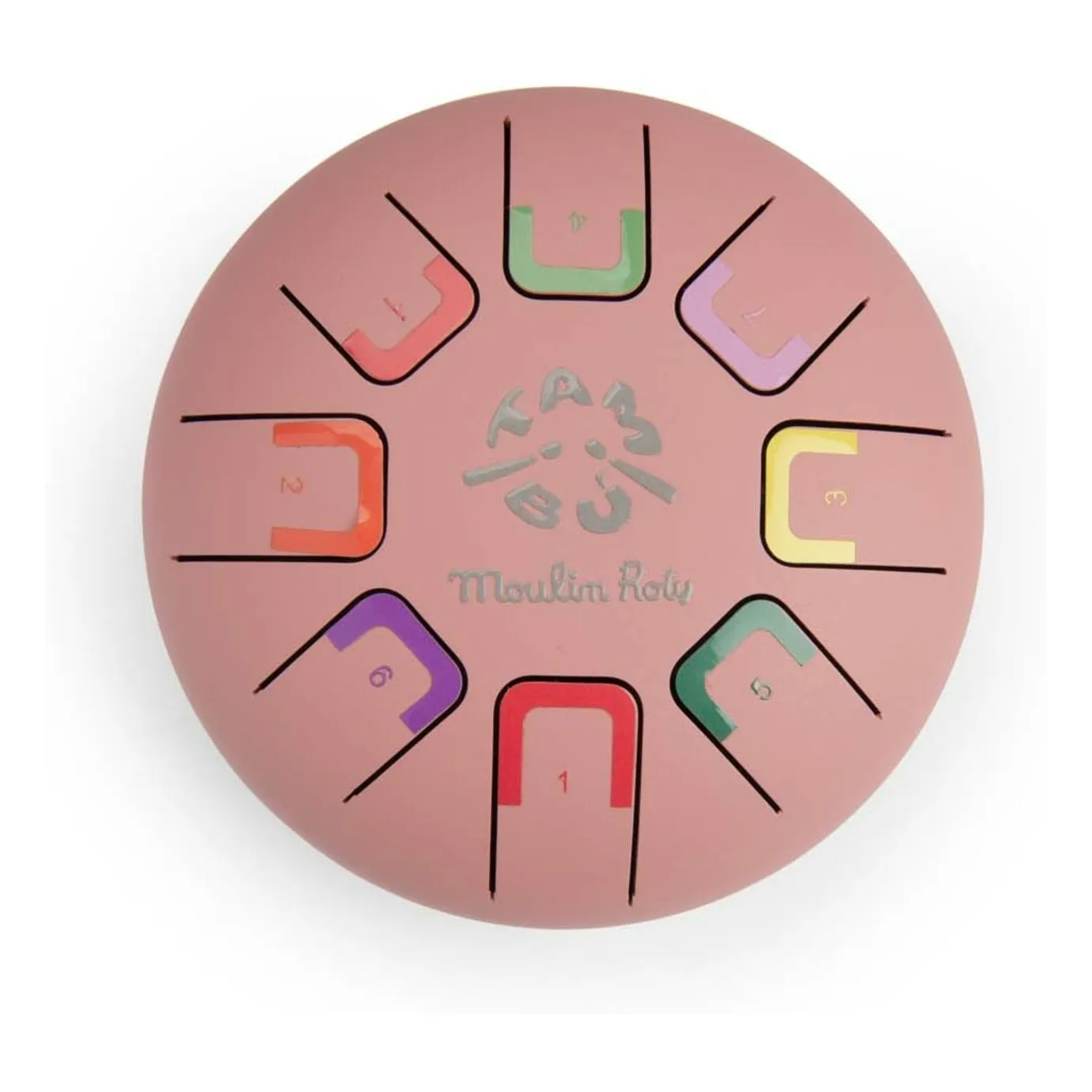 Tambour à languettes  Après la pluie | Rose pêche- Image produit n°1