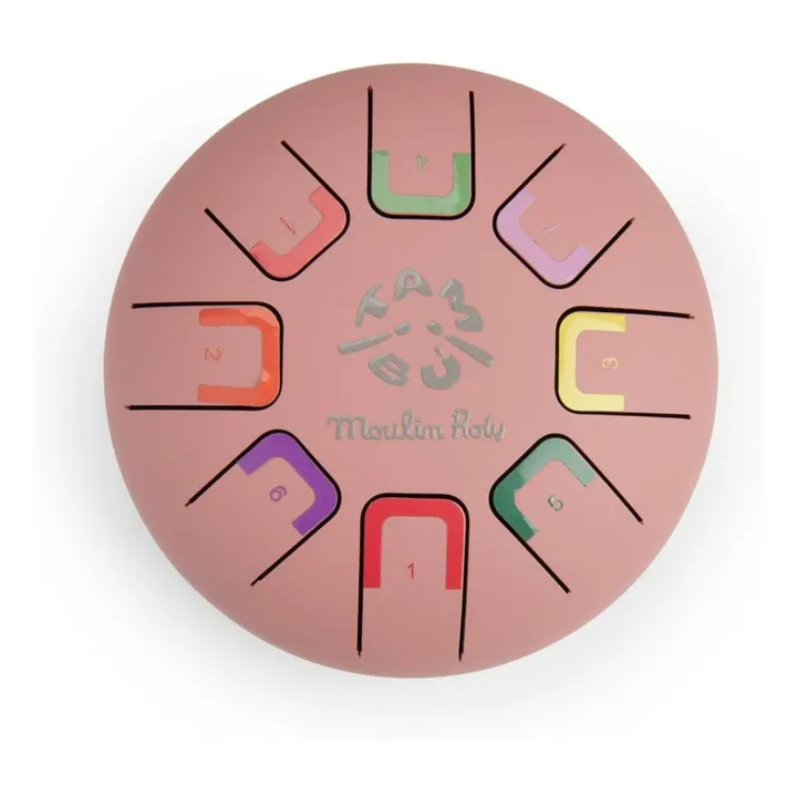 Tambour à languettes  Après la pluie | Rose pêche- Image produit n°1