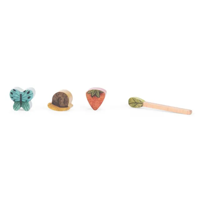 Three Little Rabbits shaped turtle | Green