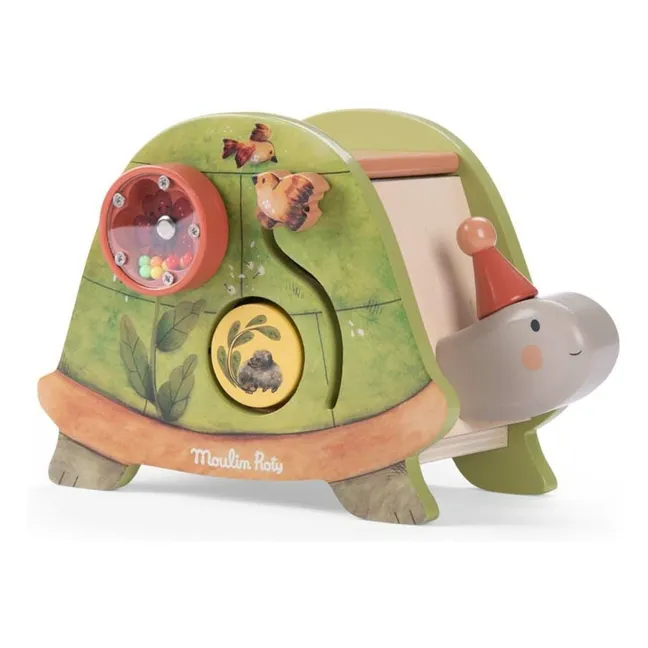Three Little Rabbits shaped turtle | Green