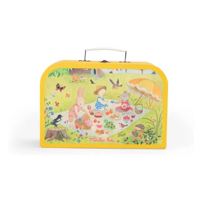 La Grande Famille metal tea case