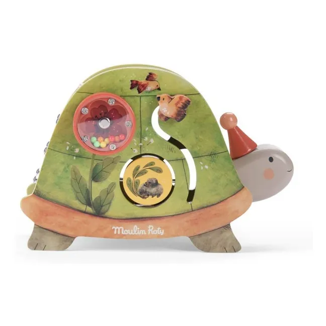 Three Little Rabbits shaped turtle | Green