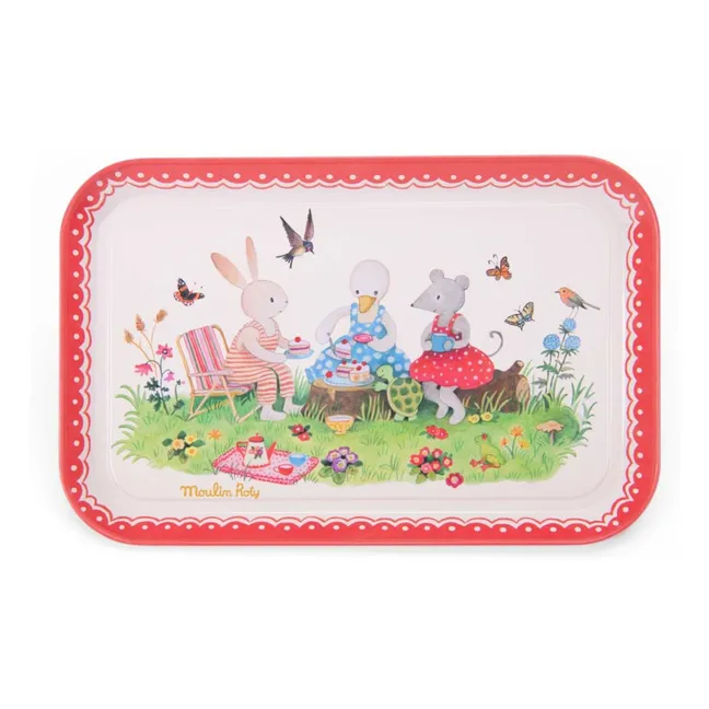 La Grande Famille metal tea case
