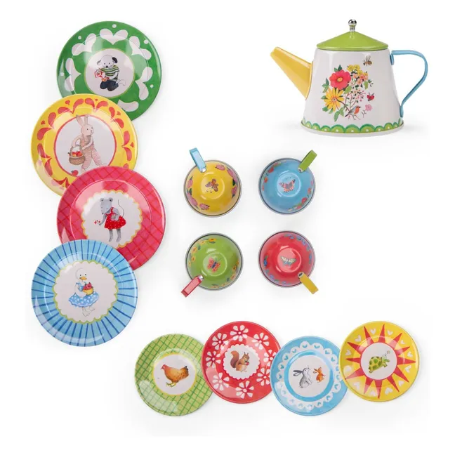 La Grande Famille metal tea case