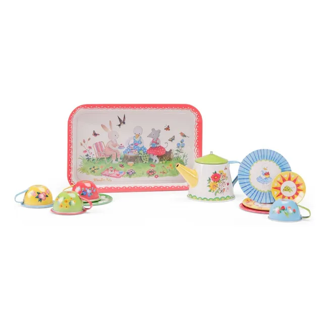 La Grande Famille metal tea case
