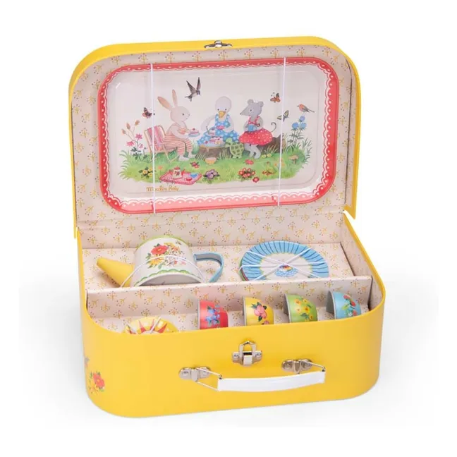 La Grande Famille metal tea case