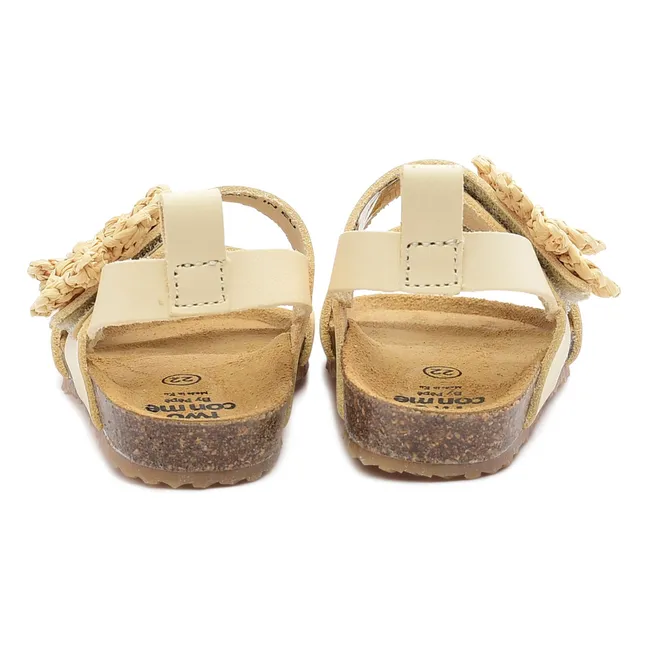 Two Co Me - Flower Sandals | Latte