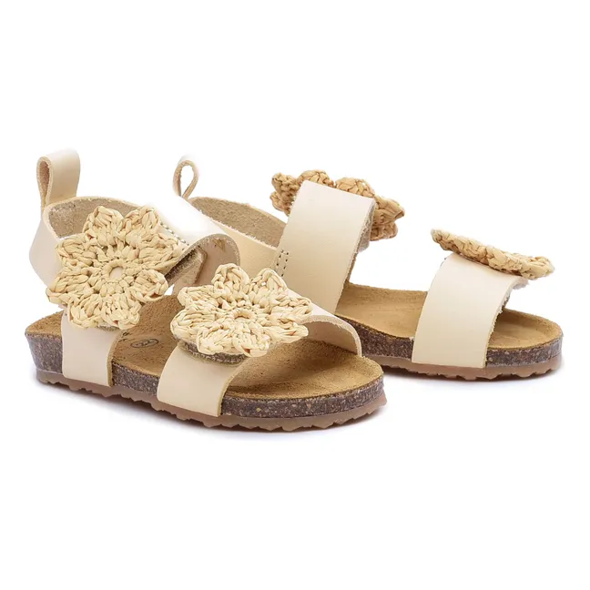 Two Co Me - Flower Sandals | Latte