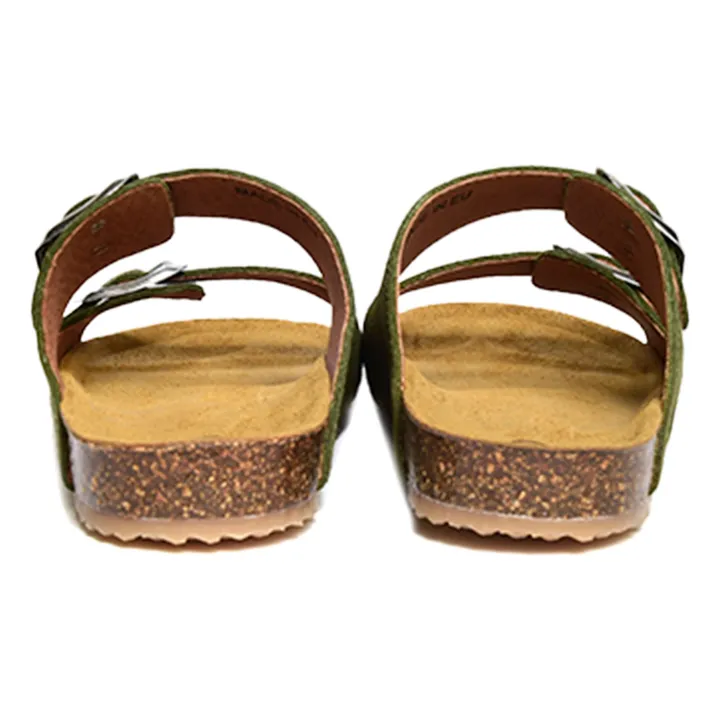 Two Con Me - Sandales Boucle Double | Vert kaki- Image produit n°2