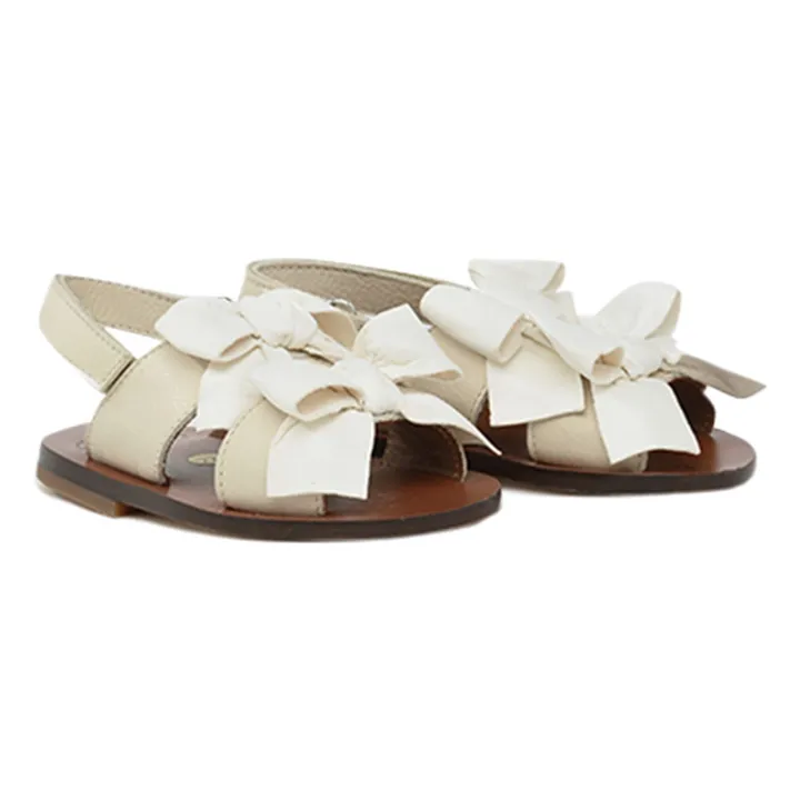 Sandales Double Nœud | Ecru- Image produit n°0