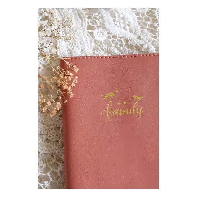 Leather family booklet | Dusty Pink