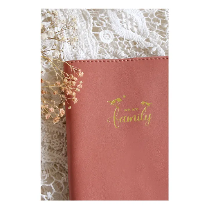 Leather family booklet | Dusty Pink- Product image n°1