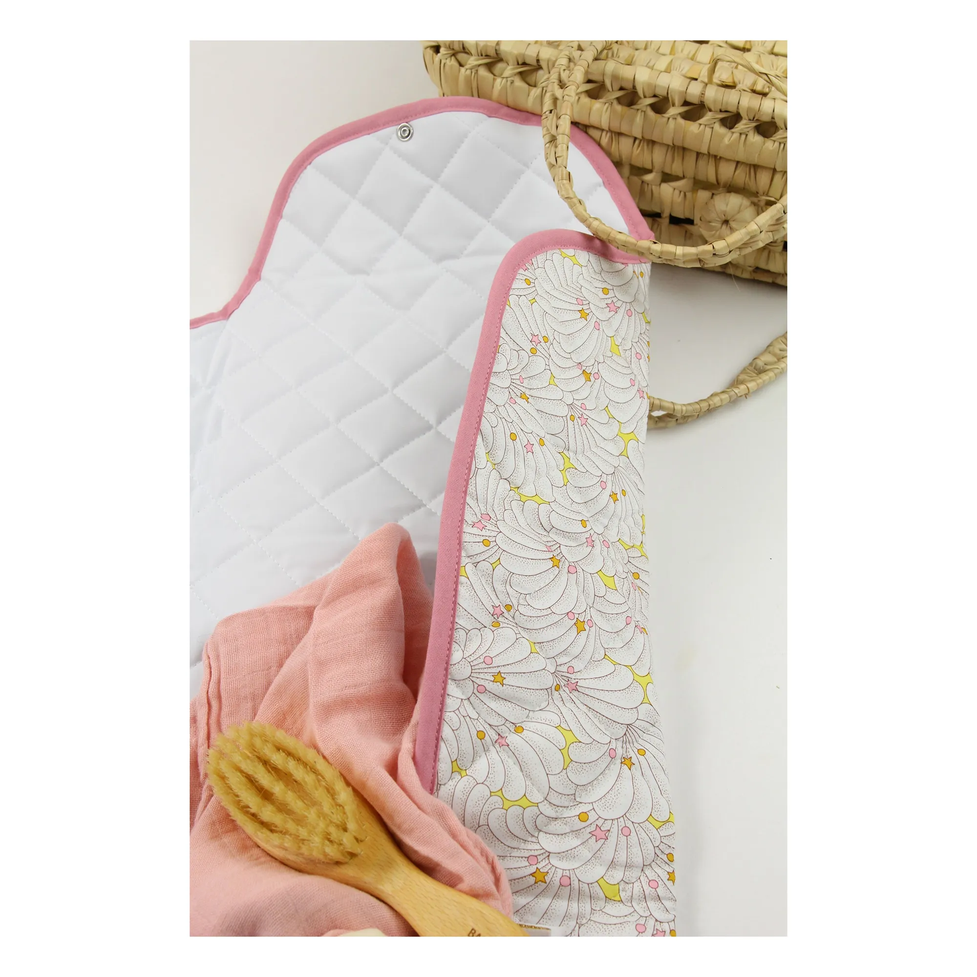 Matelas à langer de voyage Cassandre | Blanc- Image produit n°1