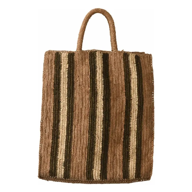 Bolso de rafia Airo | Verde Kaki