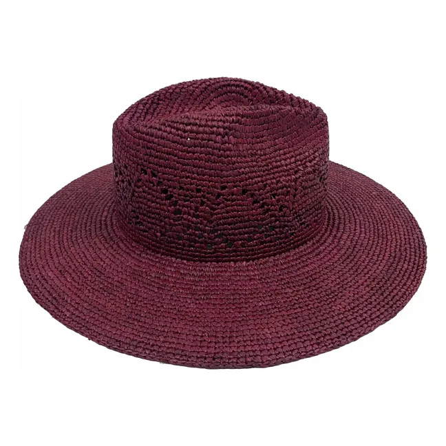 Chapeau Capria Raphia | Lie de vin