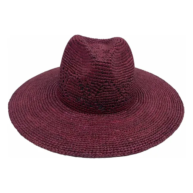 Chapeau Capria Raphia | Lie de vin