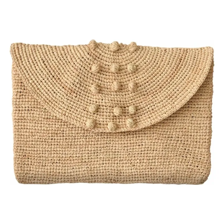 Bolso de mano Nai Raphia | Natural- Imagen del producto n°0