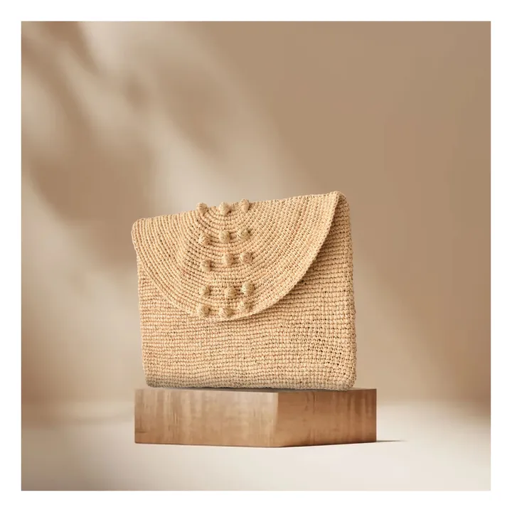 Bolso de mano Nai Raphia | Natural- Imagen del producto n°3