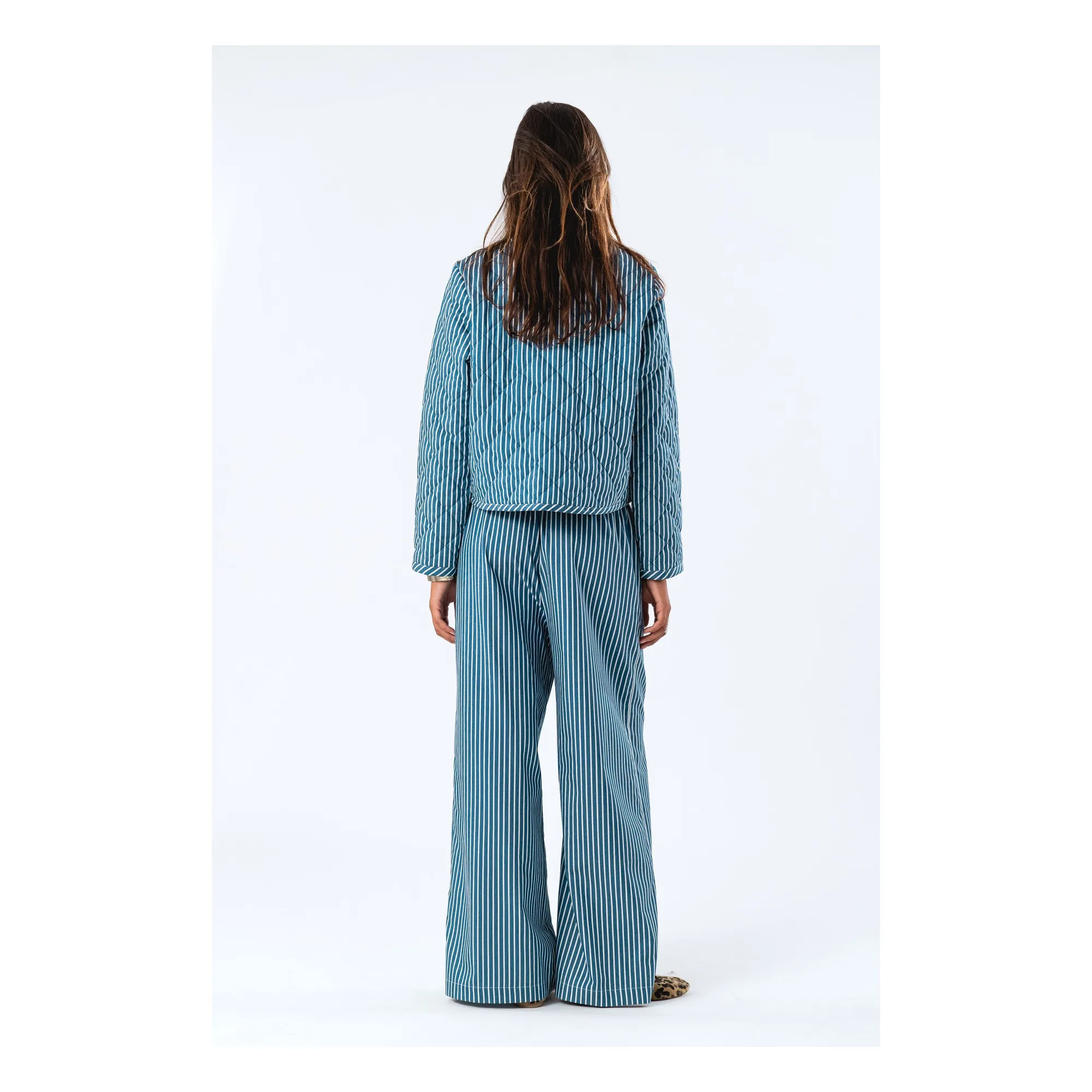 Pantalon Liam Rayures | Bleu- Image produit n°5