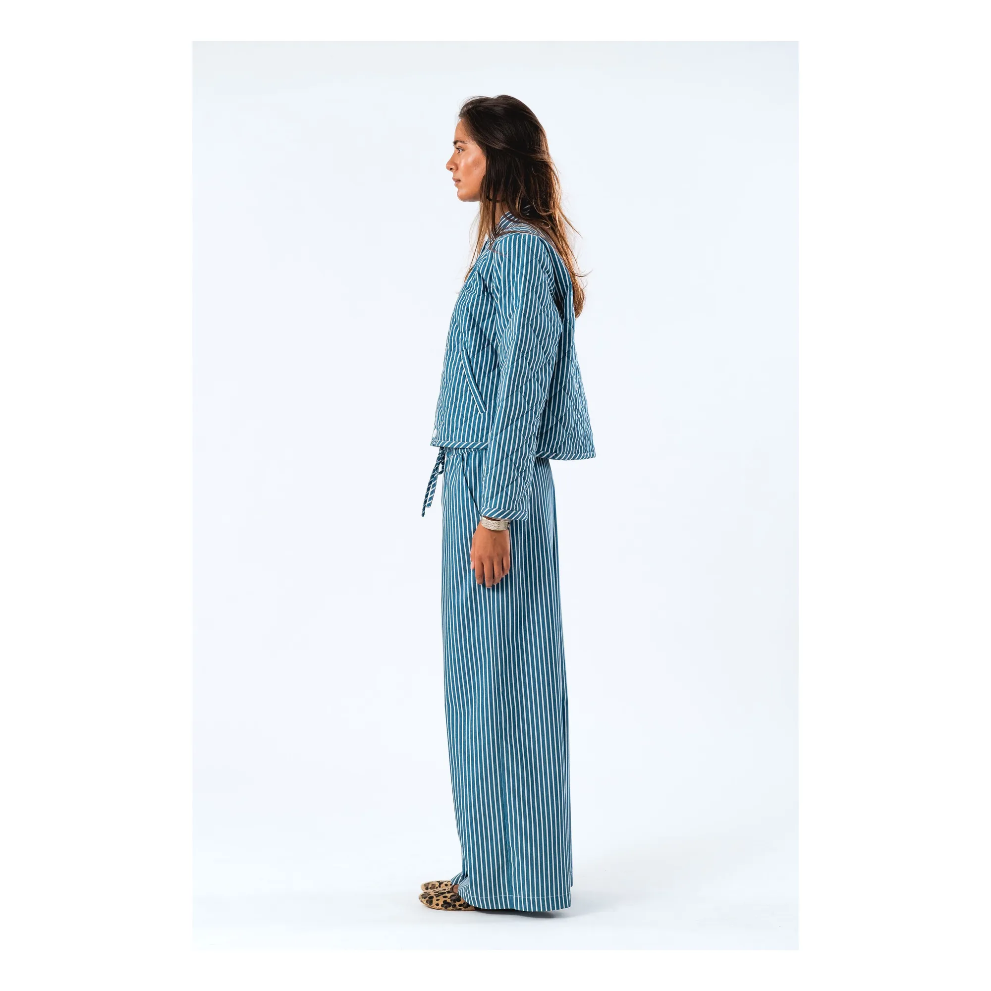 Pantalon Liam Rayures | Bleu- Image produit n°4