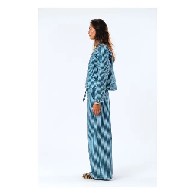 Pantalon Liam Rayures | Bleu