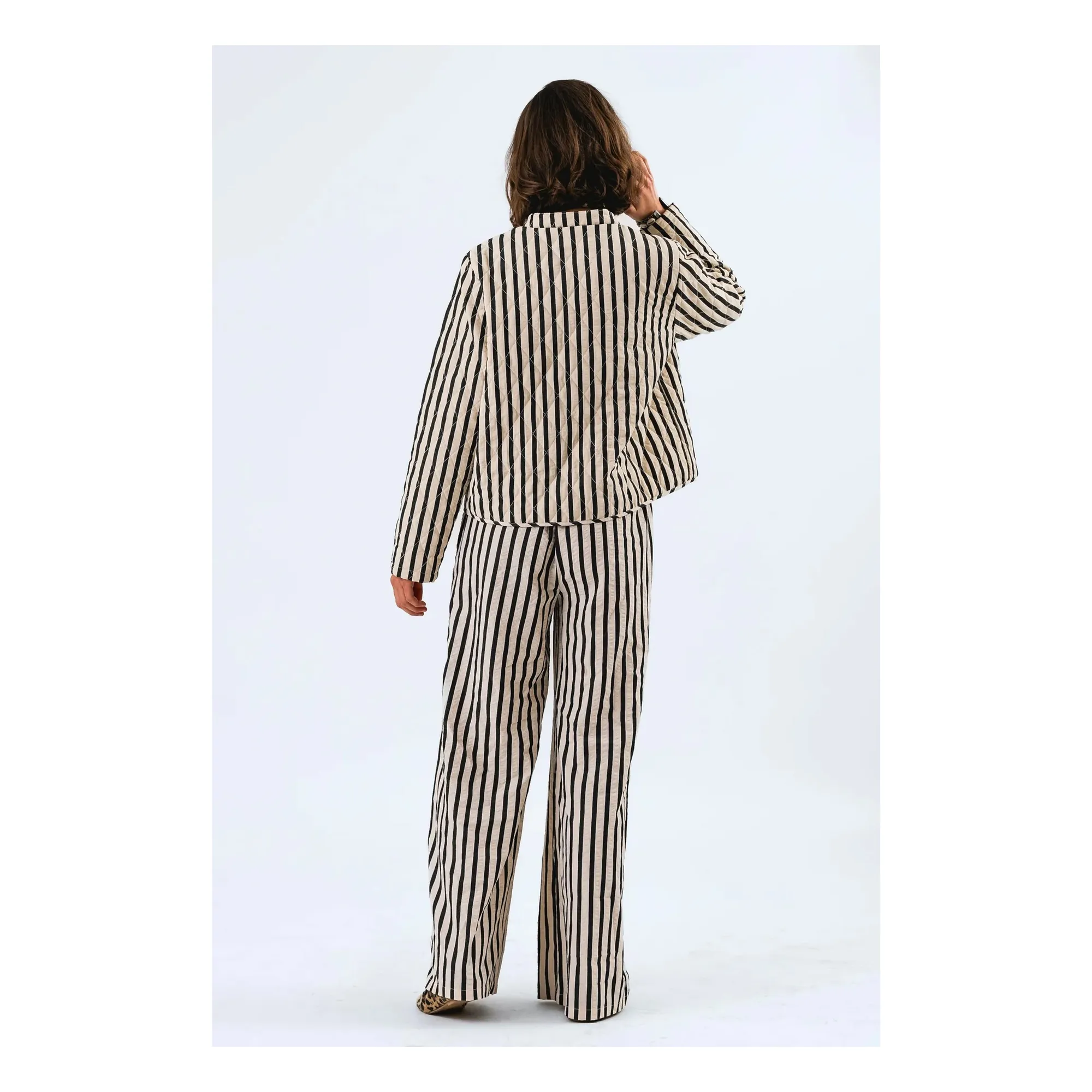 Veste Emilia Rayures | Noir- Image produit n°4