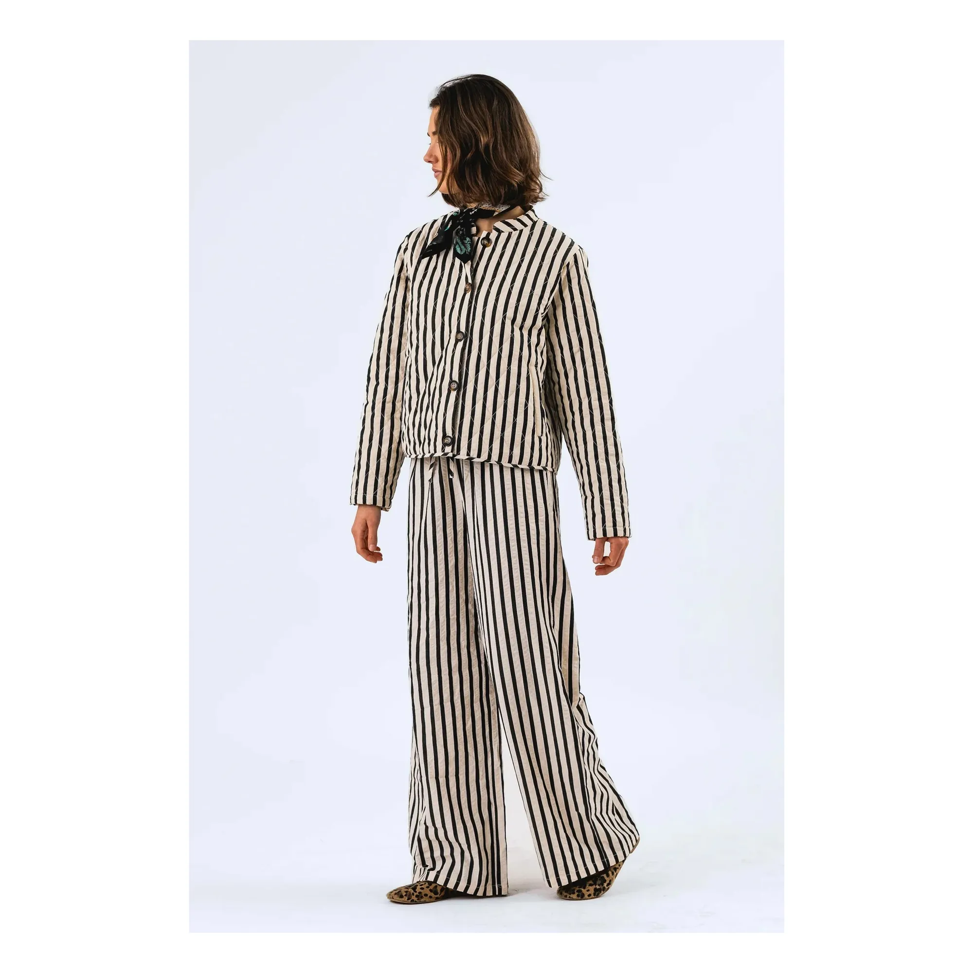 Veste Emilia Rayures | Noir- Image produit n°2