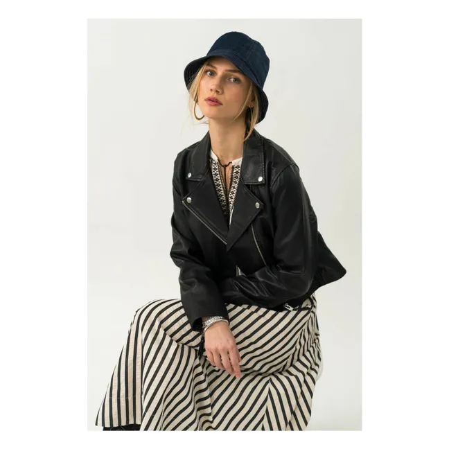 Jupe Bristol Rayures | Noir