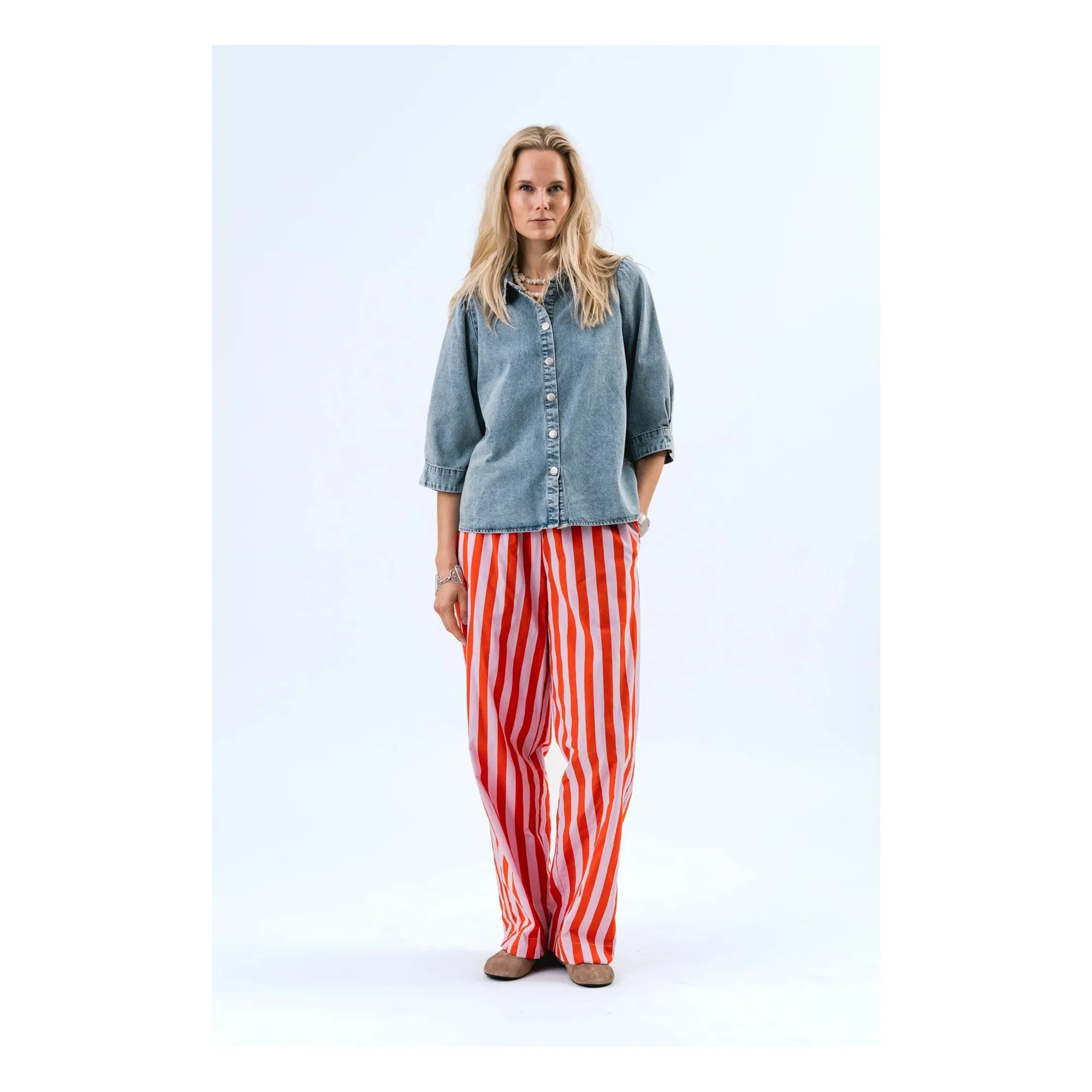 Chemise Bono Denim | Washed Blue- Image produit n°1