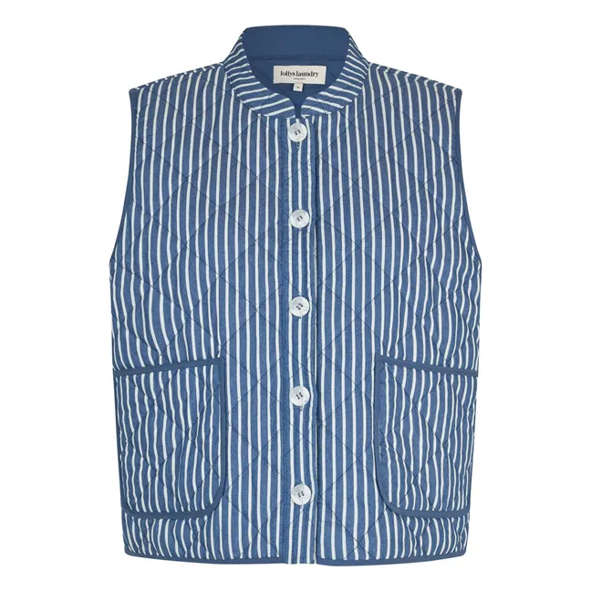 Veste Sans Manches Cairo Rayures | Bleu