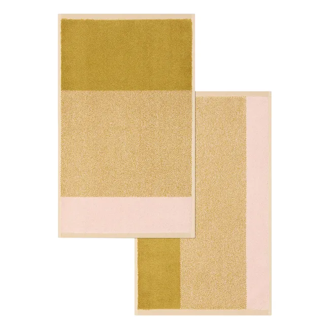 Serviettes invité, Lex Pott - Set de 2 | Olive