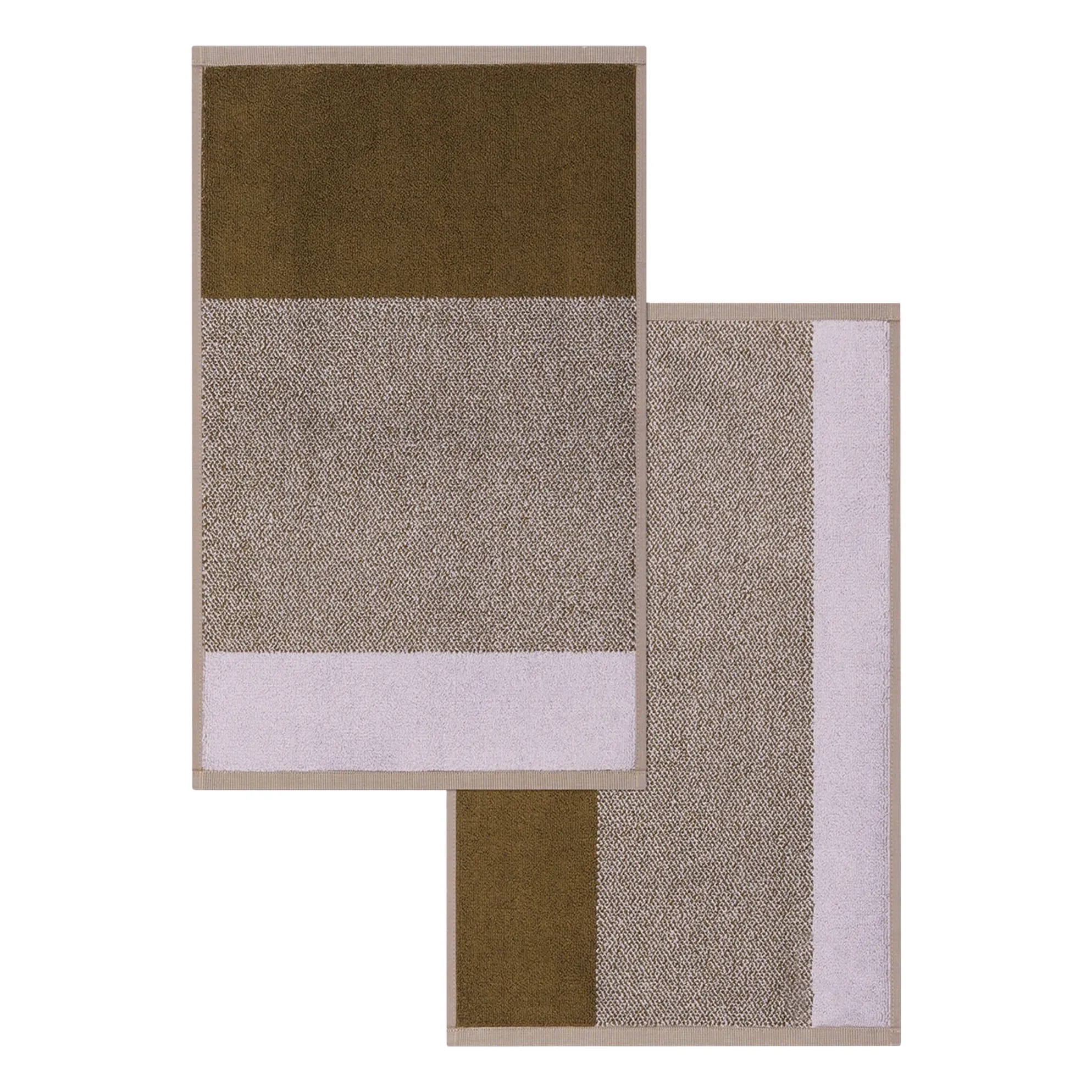 Suite 702 Green Guest Towels, Lex Pott - Set Of 2