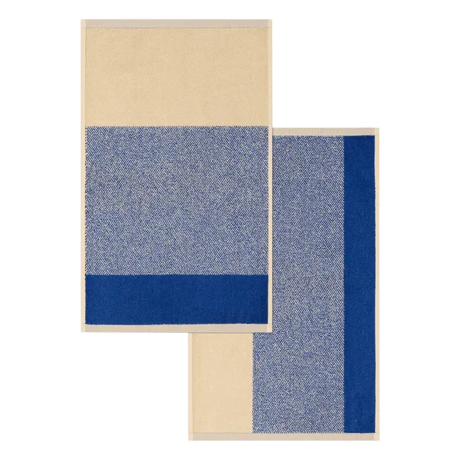 Serviettes invité, Lex Pott - Set de 2 | Bleu