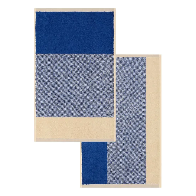 Serviettes invité, Lex Pott - Set de 2 | Bleu