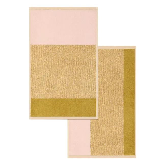 Serviettes invité, Lex Pott - Set de 2 | Olive