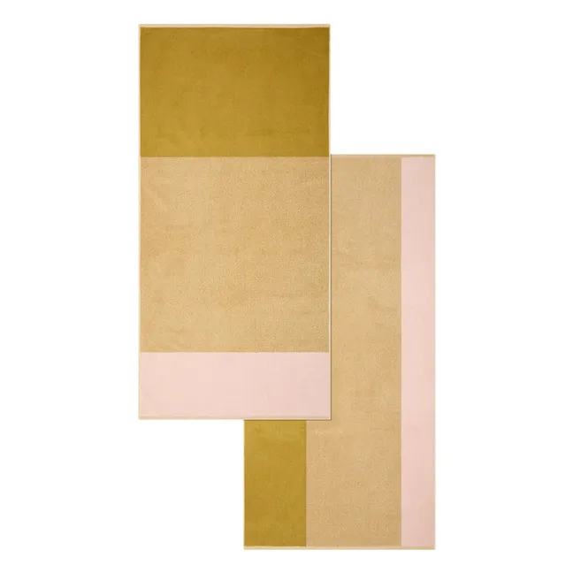 Drap de bain, Lex Pott - Set de 2 | Olive