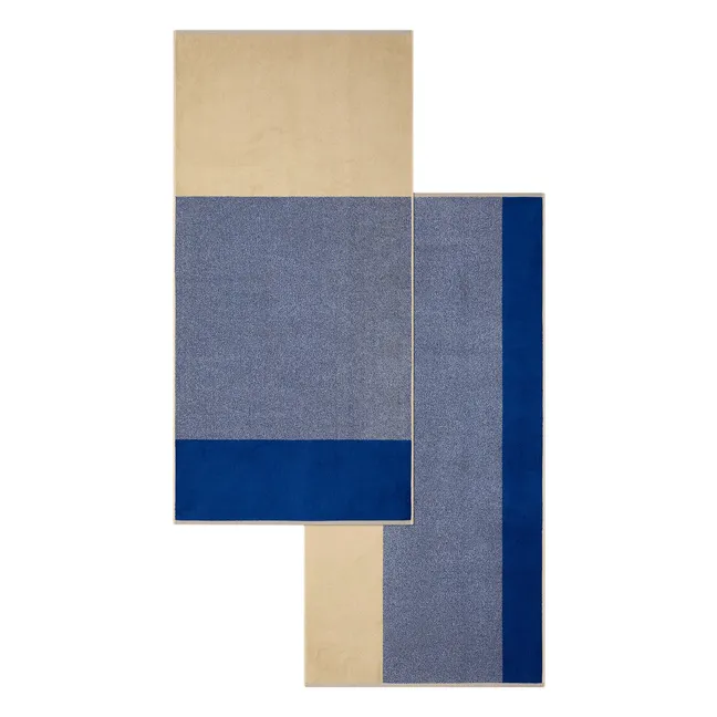 Drap de bain- Set de 2 | Bleu