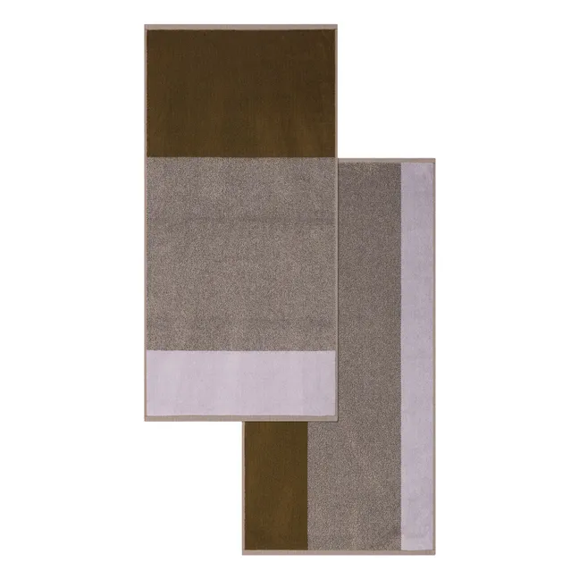 Serviettes de toilette, Lex Pott - Set de 2 | Vert