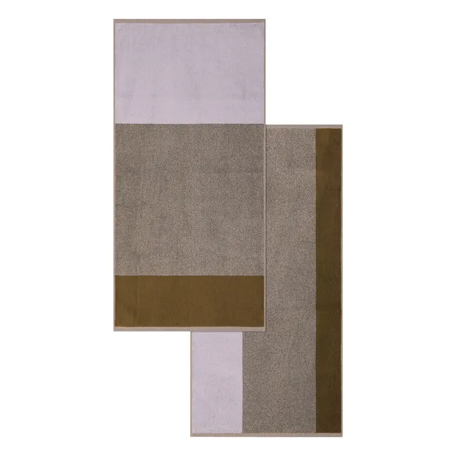 Serviettes de toilette, Lex Pott - Set de 2 | Vert