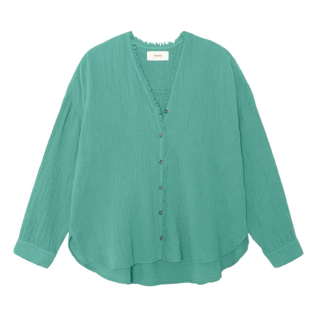 Blouse Reagan Gaze de Coton | Vert