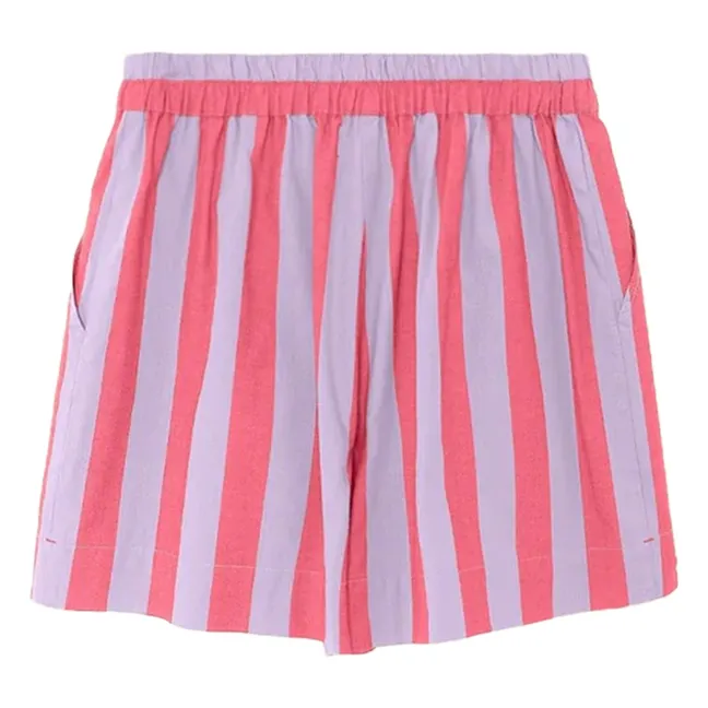 Short Casey Rayures | 	Lilas