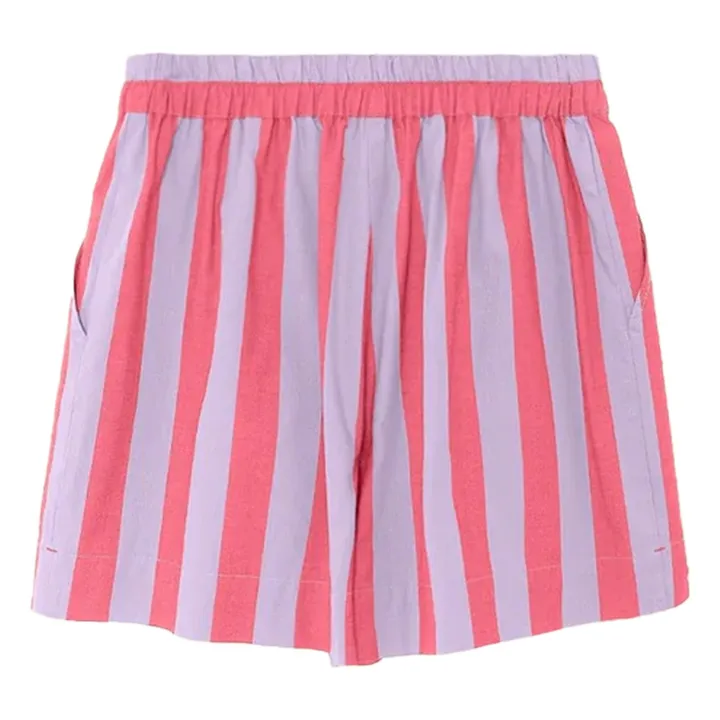 Short Casey Rayures | 	Lilas- Image produit n°3
